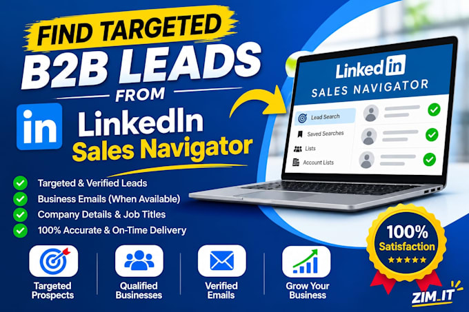 find targeted b2b leads from linkedin sales navigator