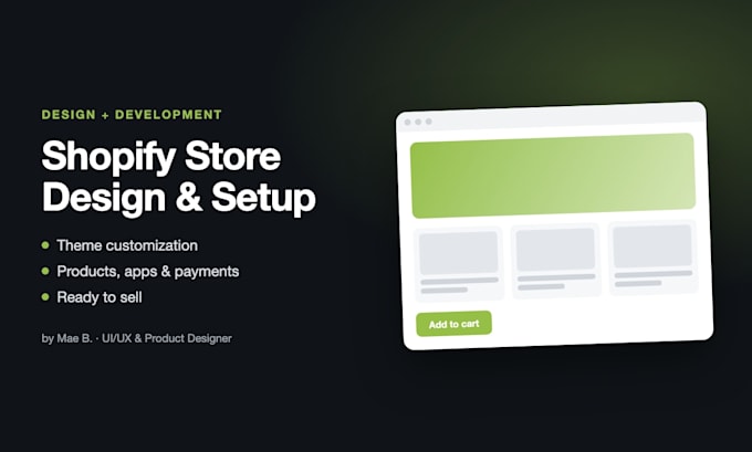 design and develop a premium shopify store website