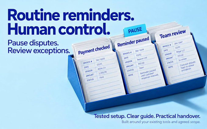 automate invoice reminders and payment tracking for your business