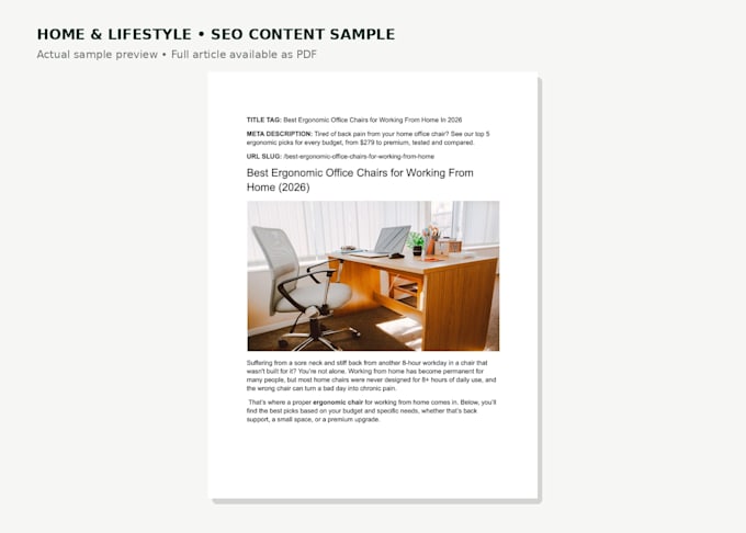 write SEO blog posts for b2b and ecommerce brands