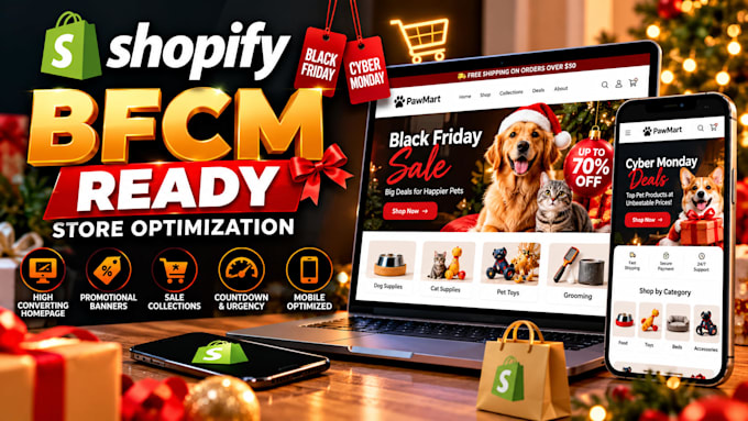 optimize shopify store for black friday cyber monday sales