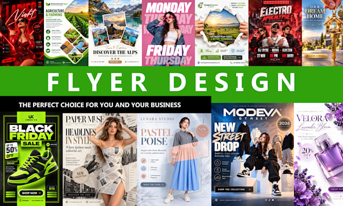 design a professional and modern flyer designs