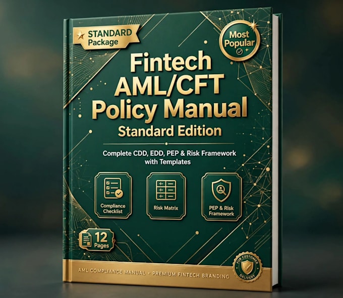 write fintech aml compliance policy and procedure manual