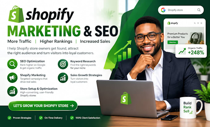 do shopify store SEO product optimization and marketing
