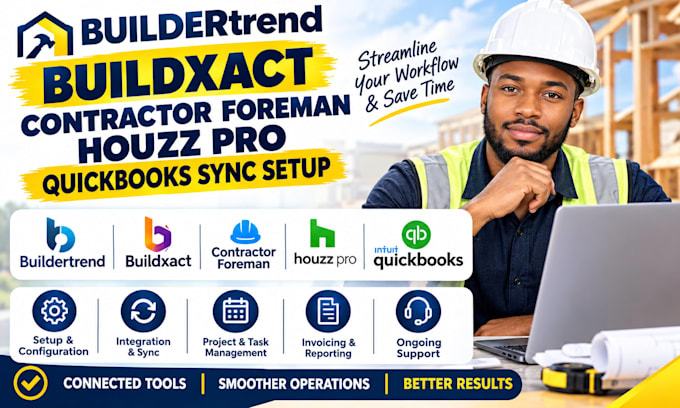 setup buildertrend buildxact contractor foreman houzz pro quickbooks sync