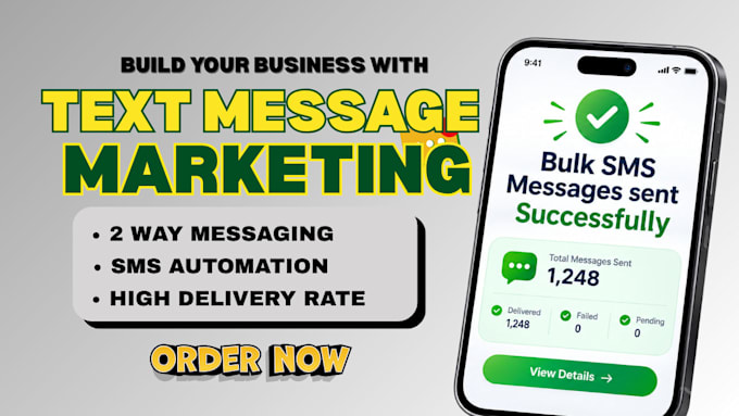 send bulk sms marketing, text message marketing, sms blast and sms