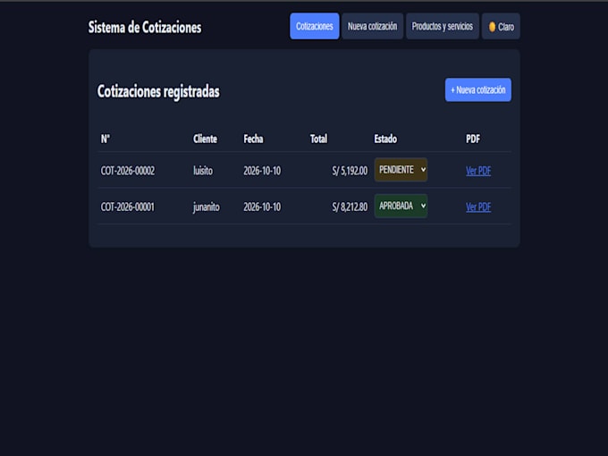 build your complete quote platform web application for your bussines