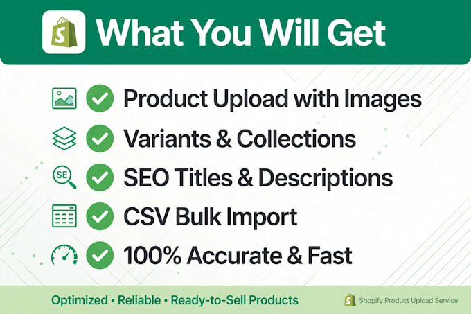 do shopify product listing, amazon product upload and data entry