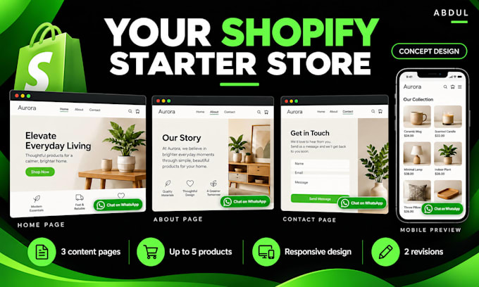 build a responsive shopify store with product pages