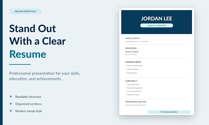 design and format a professional CV or resume
