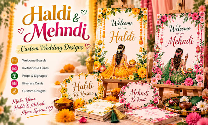 haldi mehndi wedding engagement kit