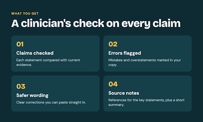 review your health content for medical accuracy