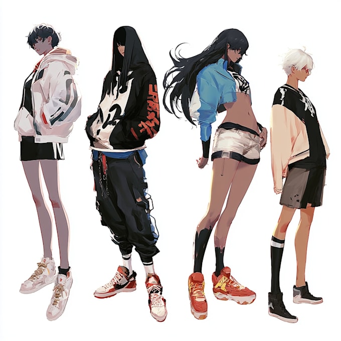 do a anime character art