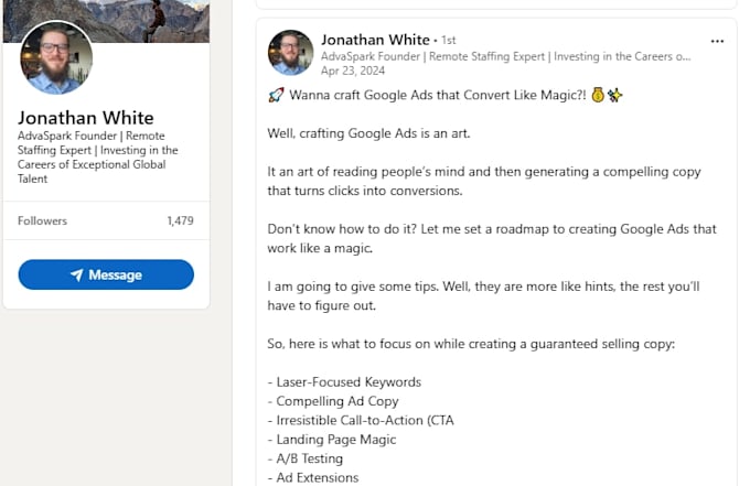 ghostwrite linkedin thought leadership content for ai search