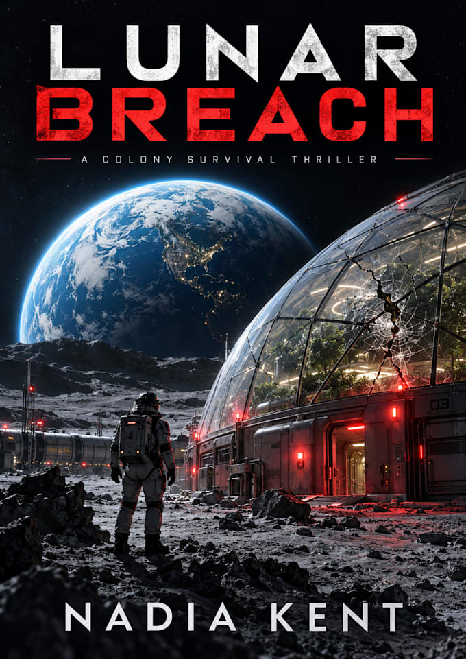 create futuristic sci fi book cover designs with cinematic artwork