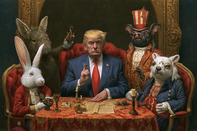 make a political or satirical cartoon