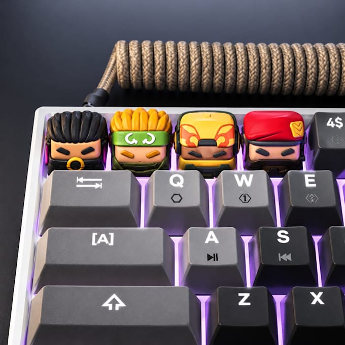 model artisan keycaps, gaming keycaps and 3d keyboard accessories for 3d print