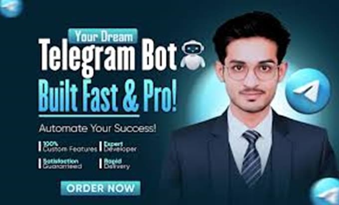 develop custom telegram and discord bots for crypto, games, and automation