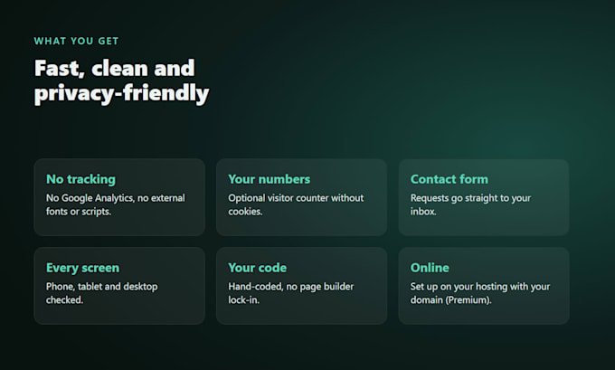 build a gdpr friendly landing page without cookie banner