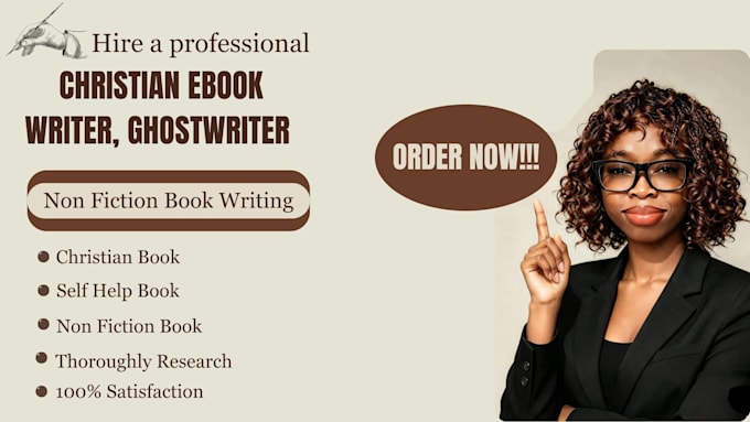 be ebook ghostwriter non fiction christian book, book editor