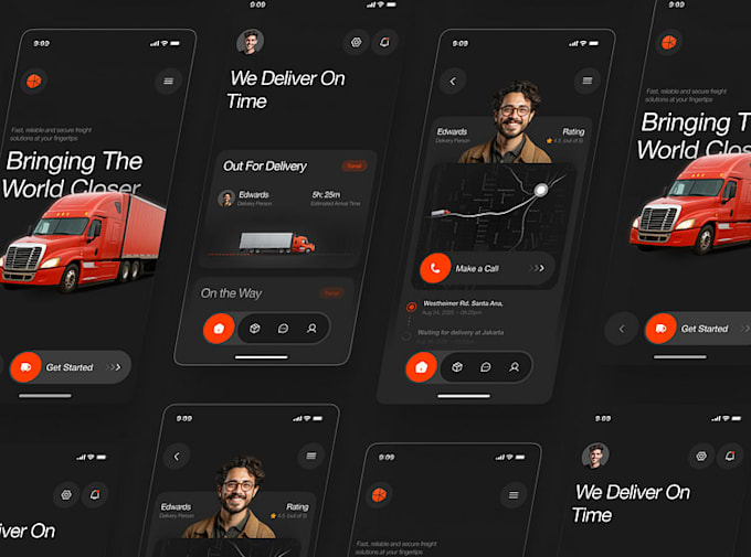 build truck booking app, logistics app dispatch delivery app, truck tracking app