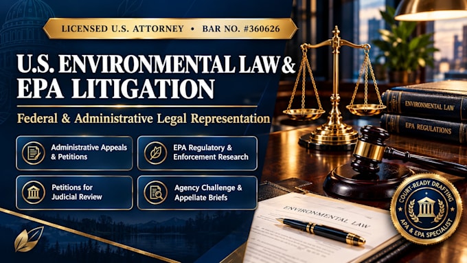 write an environmental agency decision challenge brief
