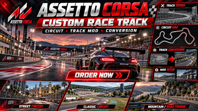 create assetto corsa custom race track circuit map track mod and conversion