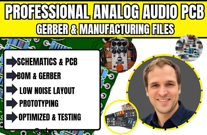 do analog audio pcb design for guitar effects,pedals,amplifier and audio device