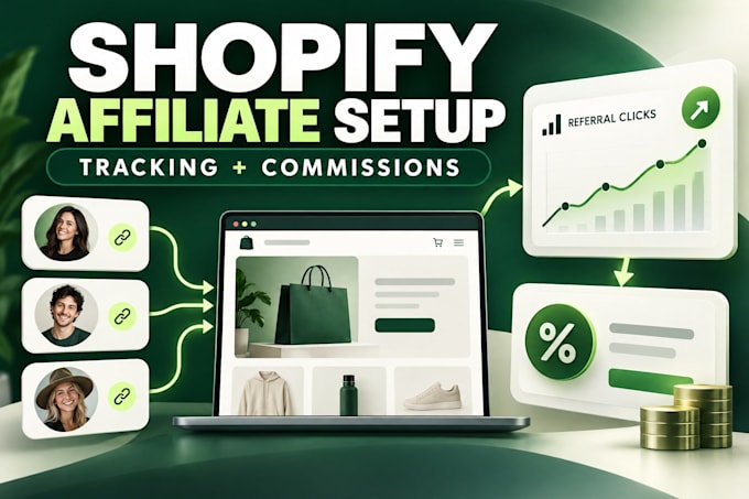 set up your shopify affiliate program with tracking and commissions