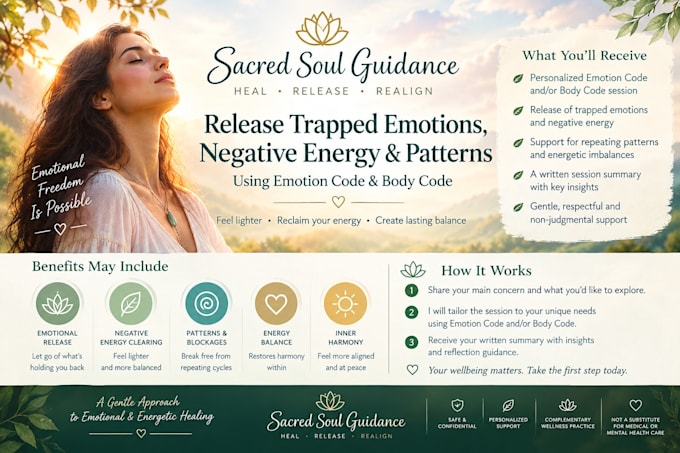 help release trapped emotions negative energy using emotion code and body code