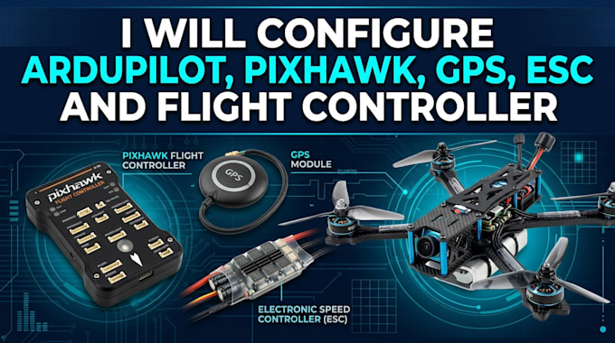 configure ardupilot pixhawk, gps esc and flight controller