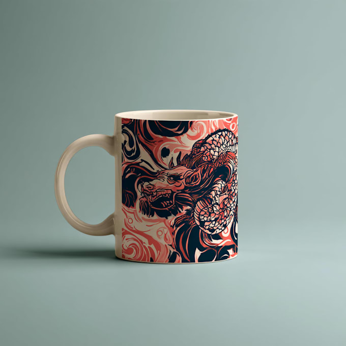 create a custom coffee mug design