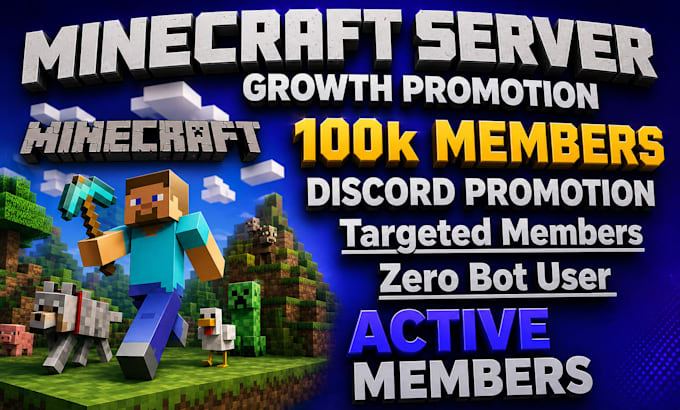 minecraft server promotion, discord promotion, fivem ads, rust, dayz server