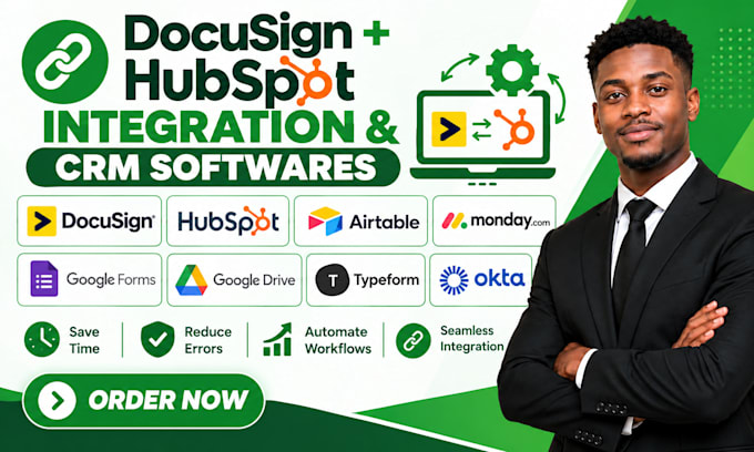 integrate docusign hubspot airtable mondaycom googlle forms typeform okta zapier