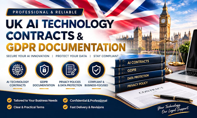 prepare UK ai technology contracts and gdpr documentation