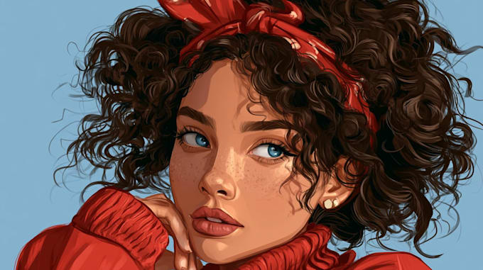 draw portrait avatar cartoon from photo