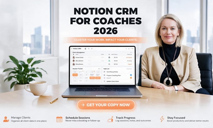 create a custom notion crm dashboard for coaches and consultants
