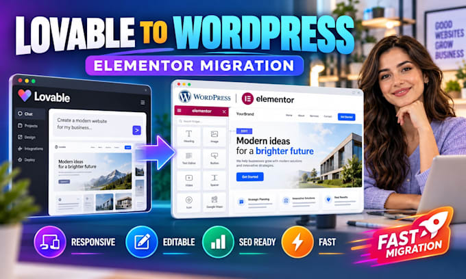 convert or migrate lovable website to wordpress