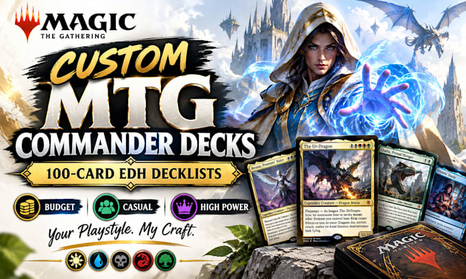 brew you any 100 card commander magic the gathering decklist cmd mtg edh