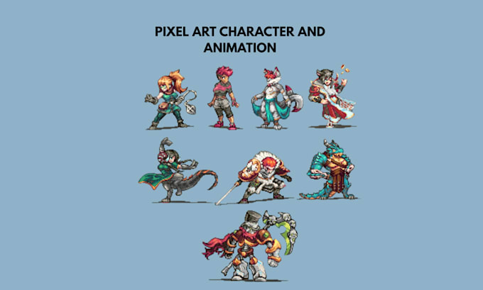 do pixel art animation sprite sheet pixel character 8 bit 16 bit animation