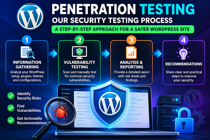 perform wordpress penetration testing and security audits