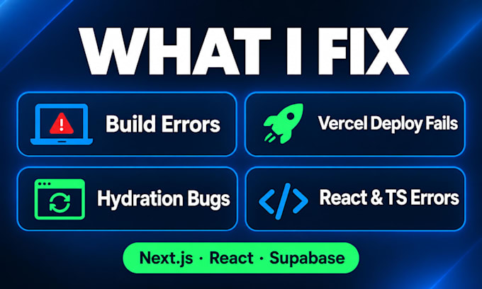 fix nextjs, react bugs and vercel deployment errors