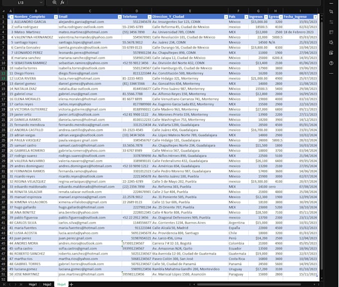 clean, organize, and format your raw excel data