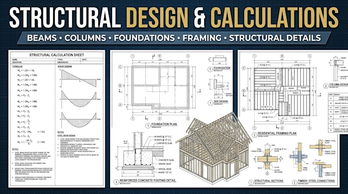 do structural engineer design and calculation structural drawing il,ny,ca,nc,mi
