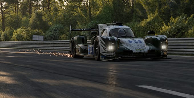 create realistic and cinematic iracing car photography