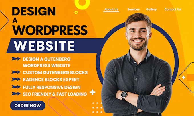build a professional wordpress website with gutenberg blocks, kadence blocks