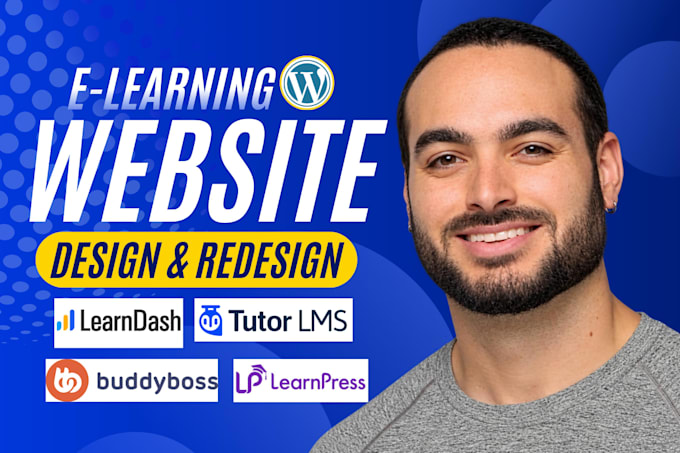 develop lms website with learndash, learnpress, tutor lms, buddyboss, lms course