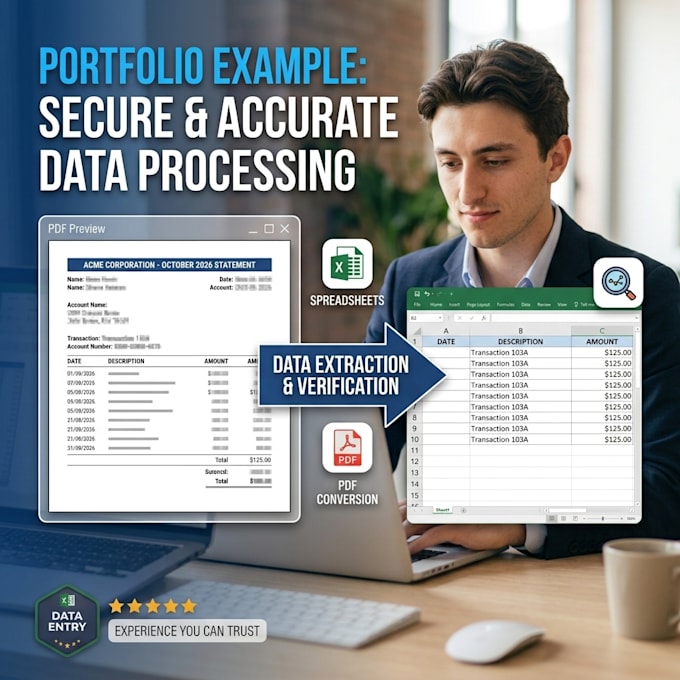 do professional data entry and transcription
