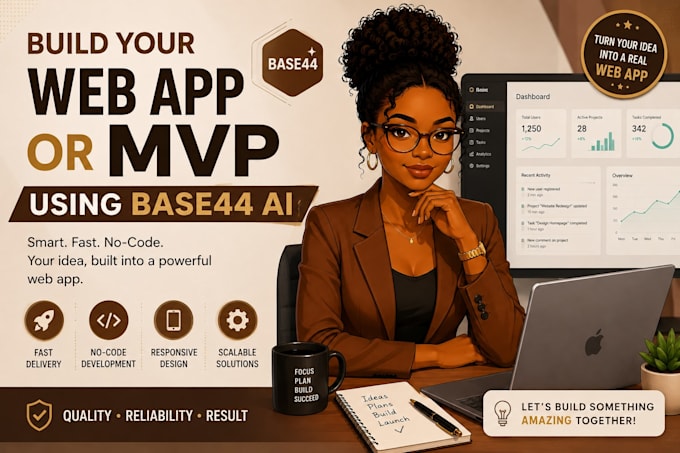 build your web app or mvp using base44 ai