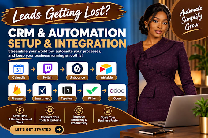 setup calendly twitch unbounce airtable firebase smartsheet typeform wrike odoo